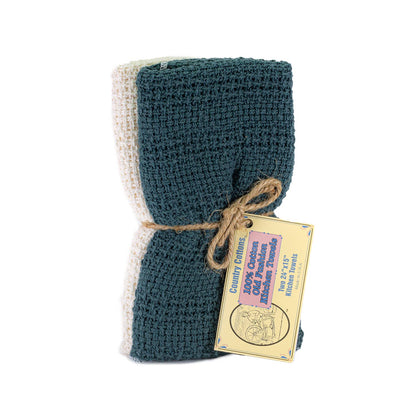 Country Cottons Kitchen Towels 2-Pack — 100% Cotton, Made in North Carolina, 24 x 15 in