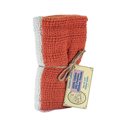 Country Cottons Kitchen Towels 2-Pack — 100% Cotton, Made in North Carolina, 24 x 15 in