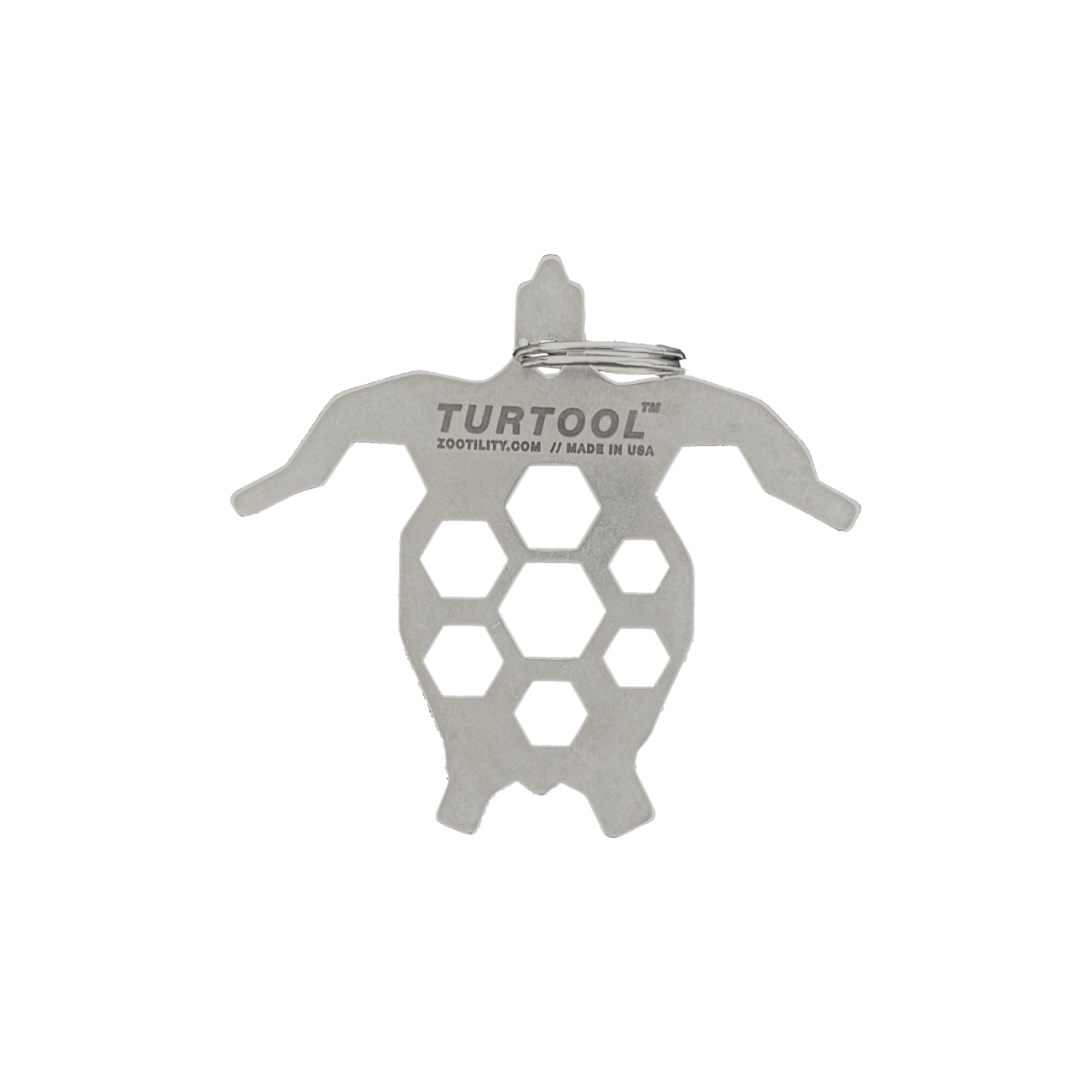 Zootility Turtool 14-in-1 Keychain Multi-Tool — Hex Wrenches, Screwdriver, Bottle Opener