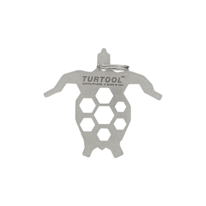 Zootility Turtool 14-in-1 Keychain Multi-Tool — Hex Wrenches, Screwdriver, Bottle Opener
