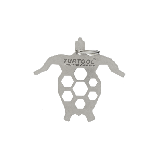 Zootility Turtool 14-in-1 Keychain Multi-Tool — Hex Wrenches, Screwdriver, Bottle Opener