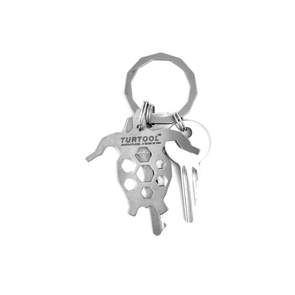 Zootility Turtool 14-in-1 Keychain Multi-Tool — Hex Wrenches, Screwdriver, Bottle Opener